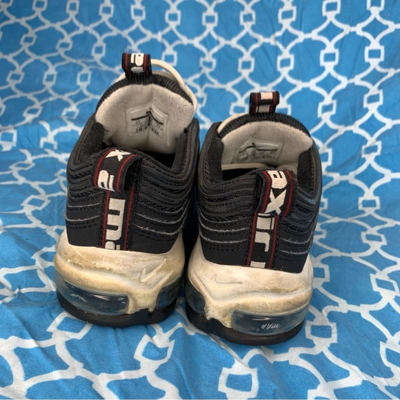 Nike Women’s size 5.5 Air Max 97 SE BLACK WHITE running wmns sneakers shoes rare - Picture 4 of 10